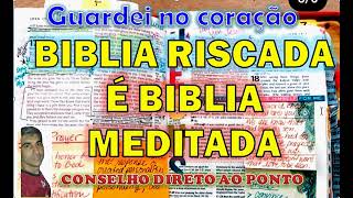 COMO GUARDAR A PALAVRA NO CORAÇÃO TESTEMUNHO SOBRE SUBLINHAR A BIBLIA RISCAR [upl. by Gmur]