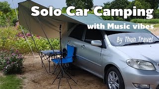 solo Camping in the car notalking music bgm [upl. by Daj]