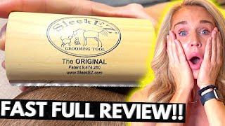 Full Review of SleekEZ Deshedding Grooming Tool for Dogs Cats amp Horses Amazon Link in Comments [upl. by Airel613]