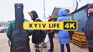 🔥Stuck in Kyivs 25Mile Traffic Jam Walking 4K [upl. by Ylloh866]