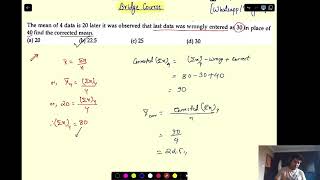 Statistics MCQs  Bridge Course Mathematics  CTEVT Entrance MCQs [upl. by Aggie462]