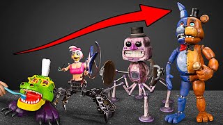 The Ultimate FNAF DIY Collection by 5Year Crafts Monty DJ Music Man Chica Foxy Bonnie amp Freddy [upl. by Kauffman37]