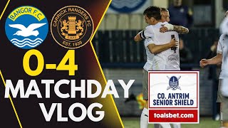 Bangor FC 04 Carrick Rangers Co Antrim Shield Matchday Vlog [upl. by Nymassej373]