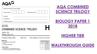 AQA Combined Science Trilogy 2018 Biology Paper 1H Walkthrough [upl. by Erreid]