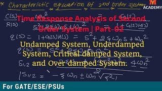 Time Response Analysis of Second Order System  Part02 [upl. by Turrell]