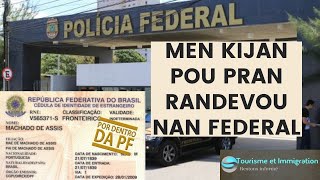 Men kòman pou pran randevou rezidans nan polis federal [upl. by Hallock]