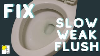 FIX a Weak Flushing TOILET [upl. by Mapel374]