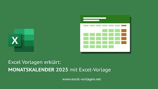 Kostenloser Monatskalender 2025 – Excel amp PDF zum Herunterladen 📆 [upl. by Aleakcim]