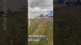 Residents capture tornadoes on camera during deadly TN storm Shorts [upl. by Cooperstein]