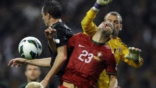 Helder Postiga goal saves Portugal v Northern Ireland in World Cup qualifier [upl. by Ademordna380]