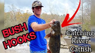 Fishing For Catfish Using Bush Hooks [upl. by Adroj]