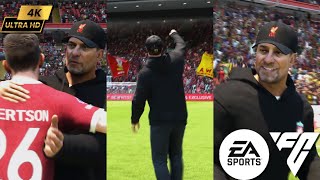 All Jurgen Klopp Full Time Celebrations with Liverpool EA SPORTS FC 24  4K UHD [upl. by Patten334]