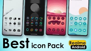 9 Best Icon Pack for realme amp Any Android Phone [upl. by Ahsirtal715]