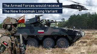 Polish Army would receive the new Rosomak Long variant  250 up to 400 Rosomak wheeled APCs Upgraded [upl. by Bara]