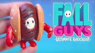 Como hacer FALL GUYS de Plastilina  FALL GUYS Hot Dog Clay figura [upl. by Eire]