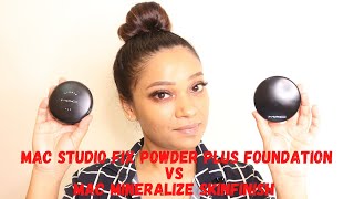 MAC studio fix powder plus foundation vs MAC mineralize skinfinish [upl. by Celeste18]