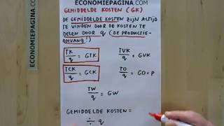 Gemiddelde kosten Economiepaginacom [upl. by Esiralc]