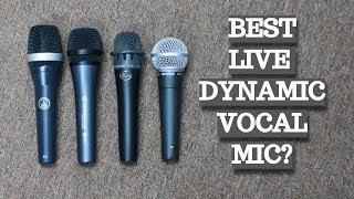 BLIND DYNAMIC MICROPHONE SHOOTOUT Shure SM58 vs AKG D5 vs Sennheiser e835 vs Blue Encore 100i [upl. by Kumler]