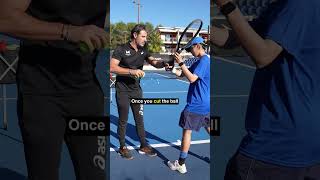 Before vs After ⏩ Slice backhand transformation [upl. by Johnsson]