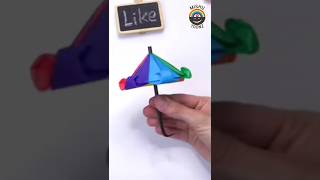 easy kids craft  paper ⛱️ shorts youtubeshorts viralvideo craft papercraft yt trending [upl. by Yenwat]