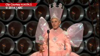 Ellen DeGeneres Glinda The Good Witch Costume Brings On The Laughs [upl. by Ahsir315]