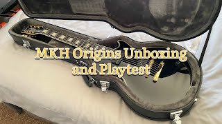 Epiphone MKH Origins Les Paul Custom 7String Unboxing and Playtest [upl. by Ennirac]