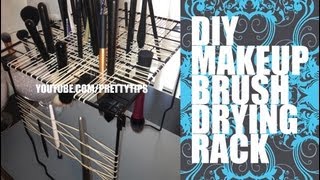 Makeup Brush Drying Rack  Easy DIY [upl. by Kinsley]