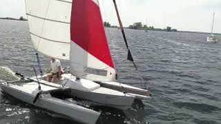 triple B trimaran  test sail [upl. by Tallulah434]