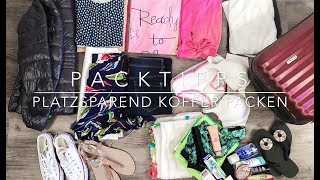 Packtipps  platzsparend Koffer packen [upl. by Witte787]