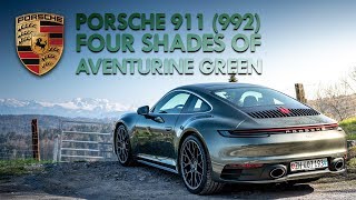 Four Shades of Aventurine Green  Porsche 911 992 [upl. by Oam]