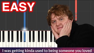 Lewis Capaldi  Someone You Loved EASY Piano Tutorial  LYRICS [upl. by Meingolda66]