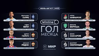 Winline гол месяца в Мир РПЛ  Июль – август 2023  Претенденты [upl. by Aicilegna447]