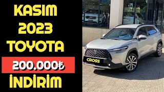 KASIM 2023 TOYOTA COROLLA CROSS 200000₺ UCUZLADI [upl. by Muraida384]