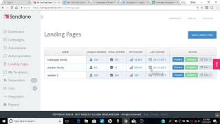 how to use sendlane landing pages [upl. by Crispa]