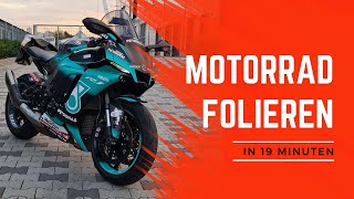 HOW TO Motorrad folieren in 19 Minuten [upl. by Kirby]