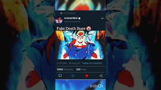 fake death stare dragonball db dbz dbs shorts goku trending [upl. by Nilhtac]