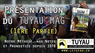 Présentation du TUYAU Magazine pour turfiste notations des chevaux de course PMU  1ère Partie [upl. by Laemsi609]