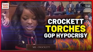 Rep Crockett BLISTERS GOP Hypocrisy On Trump Foreign  White Privilege 2 Tiered Justice System [upl. by Rolyks]