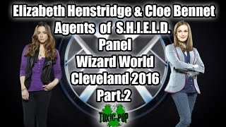 Elizabeth Henstridge amp Chloe Bennet Panel Wizard World Cleveland 2016 part 2 [upl. by Onitram671]