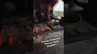 Authentic Jamaican cooking at Arawaks in Ramble Hanover Jamaica 🇯🇲 [upl. by Pejsach]