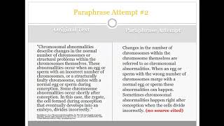 How to Paraphrase [upl. by Doane]