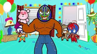 ¡Mucha Lucha  Rey Dinamico Arrive to Buena Girls Party [upl. by Rosdniw]