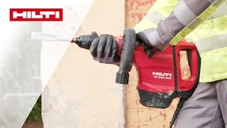 DEMO des Hilti TE 500AVR Meißelhammers für Abbruch und Sanierungsarbeiten [upl. by Yartnod]