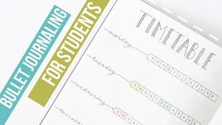 Bullet Journal Ideas for Students BACK TO SCHOOL Planning [upl. by Hallimaj]