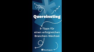 Bewerbung als QUEREINSTEIGER  5 TIPPS shorts [upl. by Arehsat]