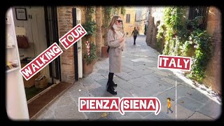 ⛄❄️sette gradi a Pienza Siena  Italy🇮🇹 Walking tour 🚶 passeggiata [upl. by Cannon]