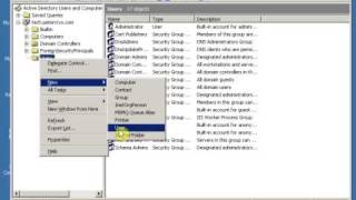 3 How to Create a Domain User Account for Windows server 2003 [upl. by Roderick]