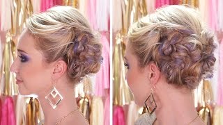 Coiffure de fête  Noël Nouvel an Mariage  Le chignon torsadé [upl. by Fabiano]