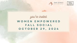 Women Empowered Fall Social  October 29 2024 [upl. by Imelida]