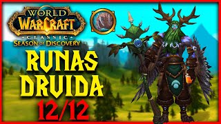 WOW CLASSIC SoD CONSIGUE TODAS LAS RUNAS DE DRUIDA en SEASON OF DISCOVERY  DRUID RUNES MUCHAMIEL [upl. by Aisetra]